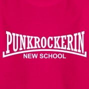 punkrockerin new school T-Shirts fr weibliche
                  Kids bzw. Mdchenpunx und jugendliche