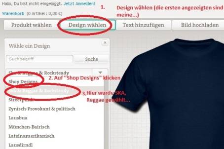 Gebrauchsanweisung Handbuch fr den
            Spreadshirt Designer/Generator Teil 1